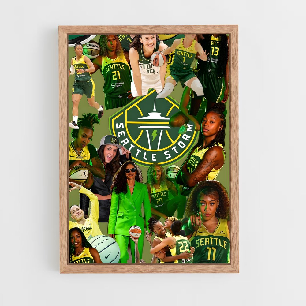 Poster Sourires de Seattle – affiche Basketball (vue 4)